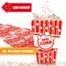 Poppy's Large Popcorn Boxes 200 Pack 46 Oz Concession-Grade Popcorn Buckets Popcorn Machine Accessories for Popcorn Bars Movie Nights Concessions - Buy Online on SooperMarket.com
