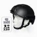 Fousam Tactical Helmets Airsoft Fast BJ/PJ/MH Military Helmet, Adjustable 15 in 1 Headwear for Paintball CS War Games Outdoor Sports BJ-Black