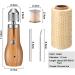 5-Piece Sewing Awl Kit with Needles and Waxed Threads for Leather Craft DIY - Buy Online on SooperMarket.com