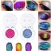 Holographic Glitter Eyeshadows Highly Colored Eye Shadow Multichrome Eyeshadows Makeup Cosmetics Eye Shadow Plate Multi-Dimensional Eye Makeup Eyeshadow for Women Girls 1pcs # 02 - Buy Online on SooperMarket.com