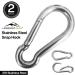 4 Pack 3-inch Marine Grade 316 Stainless Steel Carabiner Clips for Gym and Outdoor Activities - Buy Online on SooperMarket.com