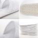 Frcctre 20 Pairs White Disposable Spa Slippers - Soft Coral Fleece, Non-Slip, Comfortable - Ideal for Travel, Guests, Hotel, Home, Salon - Men and Women - Buy Online on SooperMarket.com