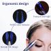 Fuyamp 2Pcs LED Lighted Tweezers Set - Stainless Steel Precision Tools for Hair Removal, Eyebrows, and Eyelashes - Perfect for Men and Women (Black+Blue) - Buy Online on SooperMarket.com