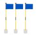 Murray Sporting Goods Golf Flagsticks, Flags and Cups - Set of 3 for Golf Course or Backyard Putting Green and Chipping Greens | Mini Golf Flag Sticks for Pros or Juniors in Red, White and Blue (USA)