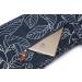 Large Yoga Mat Bag for Extra Thick Exercise Mats - Navy Blue Leaves | Mat Carrier with Carrying Strap and Large Pocket for Men and Women - Buy Online on SooperMarket.com