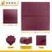 HEKU 100 Monochrome Napkins - 3-Layer 33x33cm | Highly Absorbent & Stylish Bordeaux | Uniform Quality for Events & Gastronomy | Practical 5-Pack - Buy Online on SooperMarket.com