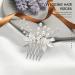 Vakkery Bridal Wedding Hair Comb | Silver Pearl Leaf Headpiece for Women & Girls | Elegant Hair Accessories - Buy Online on SooperMarket.com