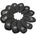 12Pcs/Pack Meshy Golf Iron Covers Set - Black Golf Club Head Cover for Most Irons - Buy Online on SooperMarket.com
