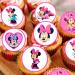 PRECUT Minnie Cupcake Toppers Pink Theme Premium Thickness SWEETENED VANILLA - wafer card cake decorations (24) - Buy Online on SooperMarket.com