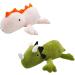 Eamve 40cm Weighted Anxiety Dinosaur Plush Toy Throw Pillow - 1 lb Soft Weighted Stuffed Animal Doll for Kids - Dinosaur Plush Figure Gift - Pink - Buy Online on SooperMarket.com