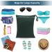 2Pcs Reusable Wet Dry Bags 13x14 inch | Waterproof Nappy Changing Bags for Babies | Ideal for Swimming, Camping, Travel | Black/Green - 30x35cm - Buy Online on SooperMarket.com