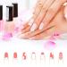 1200 pcs Self-Adhesive French Manicure Nail Sticker Set - White Half-Moon Shaped Decals for Nail Design (25 Sheets) - Buy Online on SooperMarket.com