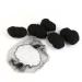 100 Pcs Hair Nets - Invisible Elastic Edge Mesh for Wig & Bun Fixation - Black Ladies Hair Accessories - Buy Online on SooperMarket.com
