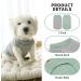 KYEESE 2Pack Small Dog Shirts | Soft Stretchy Waffle Fabric | Lightweight & Breathable Cat Shirt | Sleeveless Dog Vest | Green+Grey | S-Chest(14) - 2Pack - Buy Online on SooperMarket.com