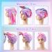 2 Pack Microfiber Hair Towel Wrap for Kids & Women - Super Absorbent & Quick Dry Hair Turban for Curly, Long, Thick Hair - Anti-Frizz Twisty Hair Towel - Mermaid Design - Buy Online on SooperMarket.com