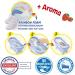 Buy INKEE Foamy Rainbow Bath Bombs - Set of 2 Unicorn & Cloud Shaped Kids Bath Fizzies | Strawberry Scented | International Shipping Available - Buy Online on SooperMarket.com