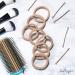 Soul Project 50-Piece Blonde Hair Ties - No Metal Elastic Bands for All Hair Types | Perfect for Ponytails & Buns | Ideal for School Work Gym - Dark Blonde Hair Accessories - Buy Online on SooperMarket.com