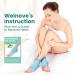 Welnove Moisturizing Heel Socks Aloe Vera Infused Gel for Dry Feet & Cracked Heels 2 Pairs Cotton Foot Care Socks for Men & Women Blue Regular Size - Buy Online on SooperMarket.com
