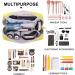 Small Waterproof PU Leather Makeup Bag for Purse - Yellow Cosmetic Pouch with Zipper for Women and Girls - Buy Online on SooperMarket.com