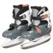 koenig-tom Nijdam Junior ice hockey skates children adjustable size (30-33) (grey white orange)