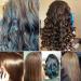 Sparkly Gold Hair Tinsel Extensions - Holographic 250 Strands for Women & Girls | Lake Blue - Buy Online on SooperMarket.com