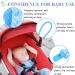 5 Pcs Blue Baby Dummy Clips Set with Silicone Adapter - Soother Chain Holder Straps for Boys | Teething Clips for Teething Toys | Baby Shower Gift - PP Material - Buy Online on SooperMarket.com