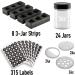 InDrawer AllSpice Rack (24 Jars + Labels) - Organize Your Spices Efficiently - Buy Online on SooperMarket.com