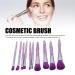 Soft Lightweight Portable Purple Makeup Brush Set - 10 Pcs Blush & Eyeshadow - Skin Friendly Cosmetics for Daily Use - International Shipping Available - Buy Online on SooperMarket.com