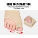 2 Pairs Hallux Valgus Bunion Toe Rails | Big Toe Separator & Foot Care Tools for Day & Night Support - Buy Online on SooperMarket.com