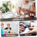 FRCOLOR Set of 6 for Dipping Nails Accessory Compartment Storage Container for Loose Powder Starter Set Thehomeuse Sticker Storage Containers French Manicure Nail Polish Smile Line Accessories 5X4X2.5CM White - Buy Online on SooperMarket.com