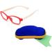 Stylish Children's Glasses Frame without Prescription - Clear Lenses for Boys & Girls Ages 5-12 | Includes Red & Blue Glasses Cases - Buy Online on SooperMarket.com