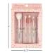 Expressions 5pc Sprinkle Confetti Makeup Brush Set - Pink Rainbow Handles Dense Bristles | Premium Makeup Brushes for Perfect Application - Buy Online on SooperMarket.com