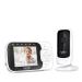 Hubble View+ 2.8" Baby Monitor with Camera Digital Pan Tilt Zoom 2-Way Talk Night Vision Room Temperature Monitor Baby Video Monitor Camera Sound Level Indicator 1000ft Range No Wifi Baby Cam Single Cam 2.8" Parent Unit