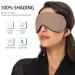 Haskirky Light Blocking Eye Mask - Adjustable & Breathable for Deep Sleep on Business Trips - Pure Brown - Buy Online on SooperMarket.com
