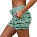 Ronony Women's Mini Hotpants & Sports Shorts - Comfortable Yoga Running & Fitness Sweatpants in Green - Buy Online on SooperMarket.com