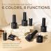 Modelones Builder Nail Gel 6 Colors Set - Hard Strengthener & Extension Gel with Rhinestone Glue - Clear, Nude, Pink - Ideal Gift for Women - Buy Online on SooperMarket.com