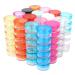 Jubaopen 96 piece of cosmetic container Raute Cream Crys Cosmetics Doses Set Cream Line Empty Entures Ride Sample containers Cosmetic container with lid mini doses for lip balm lotion cream (5G)