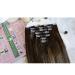Laavoo Brown Balayage Clip In Extensions - Remy Human Hair Ombre Dark to Light Brown 10pcs 40cm Thick Real Hair #2/8/2 - Buy Online on SooperMarket.com