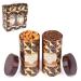 Jaiccha Ghasitaram Dryfruits Hamper-Box 2 Tin Jars of Almonds and Choco Coated Rice Crispies |Gift for Diwali Holi Rakhi Valentine Christmas Birthday Anniversary Her Him|