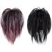 Clip on Ponytail for Woman 8 Teeth Claw Messy Bun Makeup Ponytail Extension Synthetic Fiber Stylish Clip in Claw Hair Washable Hairpiece for Photography Black - Buy Online on SooperMarket.com