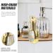 FRCOLOR Vintage Rose Glass Perfume Bottles - Refillable Spray Vial for Travel | 2pcs Essential Oil Bottle Set - Buy Online on SooperMarket.com