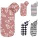 iFCOW Newborn Baby Sleeping Bag 2pcs Baby Sleeping Bag with Hat Infant Newborn Wrap Swaddle Sack Medium Red - Buy Online on SooperMarket.com