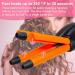 Mini 3 Barrel Curling Iron - 1/2 Inch Beach Waves Wand for Travel | Dual Voltage Ceramic Tourmaline Crimper - Pink - Lightweight & Easy to Use - Buy Online on SooperMarket.com