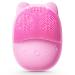 Electric Face Scrubber Silicone Facial Cleansing Brush for Deep Cleanning Exfoliating Waterproof Rechargeble|Vibrating|Massager (Pink)