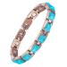 EnerCoppeX Copper Magnetic Bracelet for Women - Turquoise Jewelry with 3500 Gauss Magnet (COB-0165)