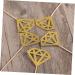 AOKWAWALIY 50pcs Wedding Decoration Diamond Shaped Cupcake Picks Cupcake Diamond Topper Cake Topper Diamond Glitter Diamond Wedding Ceremony Decorations Fruit Happy Birthday Bride Golden medium - Buy Online on SooperMarket.com
