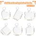 90Pcs Sublimation Keychain Blanks Bulk - DIY MDF Keychains with Rings for Heat Transfer - Double-Sided Printed - 6 Shapes Ornament Blanks - Buy Online on SooperMarket.com