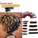 3 Packs Eunice Hair Saniya Curl Ombre Lichen Braids - Bouncy Crochet Hair (10 Inch 1B 30) - Free Hook Gift - Buy Online on SooperMarket.com
