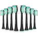 LINILEEA Toothbrush Replacement Heads Black Compatible with Philips Sonicare Click On Electric Toothbrush 8Pack Balck 1 count (Pack of 8)