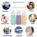 10-Pack Travel Bottles Set - 3oz Leakproof Silicone Containers | TSA Approved Toiletry Bottles for Shampoo, Lotion, Soap - Multicolor - Buy Online on SooperMarket.com